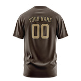 Custom Brown Light Khaki T-Shirt