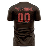 Custom Brown Copper Rose Soccer Jersey