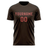 Custom Brown Copper Rose Soccer Jersey