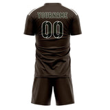 Custom Brown Olive Soccer Set