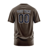 Custom Brown Navy T-Shirt