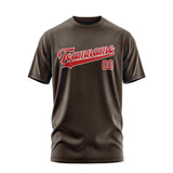 Custom Brown Red T-Shirt