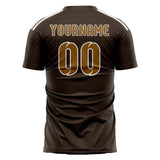 Custom Brown Khaki Soccer Jersey