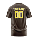 Custom Brown Light Yellow T-Shirt