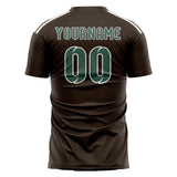 Custom Brown Blue Green Soccer Jersey