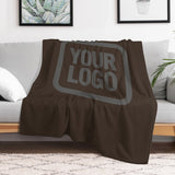 Custom Brown Dark Gray Blanket