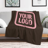 Custom Brown Pink Blanket