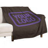 Custom Brown Lavender Blanket