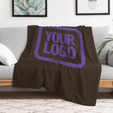 Custom Brown Lavender Blanket