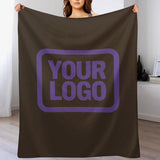 Custom Brown Lavender Blanket