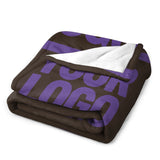 Custom Brown Lavender Blanket