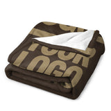 Custom Brown Light Khaki Blanket