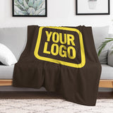 Custom Brown Pale Yellow Blanket