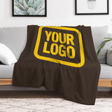 Custom Brown Gold Blanket