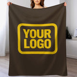 Custom Brown Gold Blanket