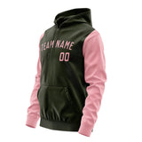 Custom Olive Light Pink Hoodie 0202212102B31721