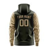 Custom Olive Light Khaki Hoodie 0202252502B31725