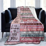 Blanket for Granddaughter Gifts - You Are My Sunshine I Am So Proud Of You I'll Always Be With You - From Grandparents, Birthday Christmas Everyday Encouragement, Inspirational Motivational
