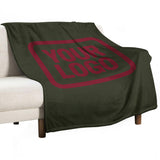 Custom Dark Olive Crimson Blanket