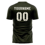 Custom Olive Cream Soccer Jersey