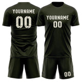 Custom Olive Cream Soccer Set