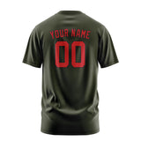 Custom Olive Red T-Shirt
