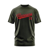 Custom Olive Red T-Shirt