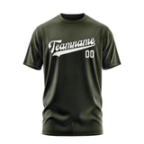 Custom Olive White T-Shirt