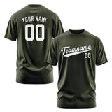 Custom Olive White T-Shirt