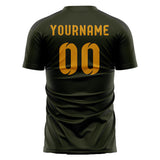 Custom Olive Yellow Soccer Jersey