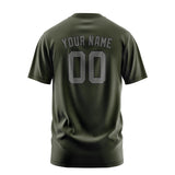 Custom Olive Dark Grey T-Shirt