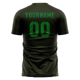 Custom Olive Emerald Green Soccer Jersey