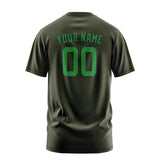 Custom Olive Emerald Green T-Shirt
