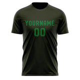 Custom Olive Emerald Green Soccer Jersey