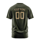 Custom Olive Light Khaki T-Shirt