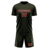 Custom Olive Copper Rose Soccer Set