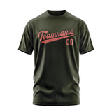 Custom Olive Copper Rose T-Shirt