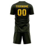 Custom Olive Gold Soccer Set