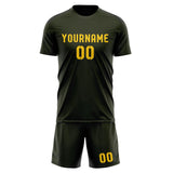 Custom Olive Gold Soccer Set