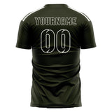 Custom Olive Olive Soccer Jersey