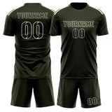 Custom Olive Olive Soccer Set
