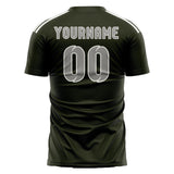 Custom Olive Gray Soccer Jersey
