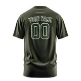 Custom Olive Dark Green T-Shirt