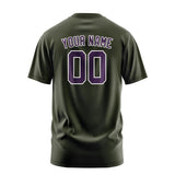 Custom Olive Purple T-Shirt