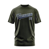 Custom Olive Blue T-Shirt