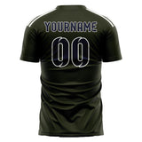 Custom Olive Navy Soccer Jersey