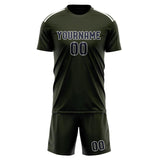 Custom Olive Navy Soccer Set