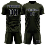 Custom Olive Navy Soccer Set