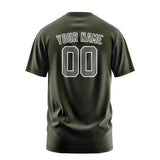 Custom Olive Dark Grey T-Shirt