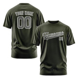 Custom Olive Dark Grey T-Shirt